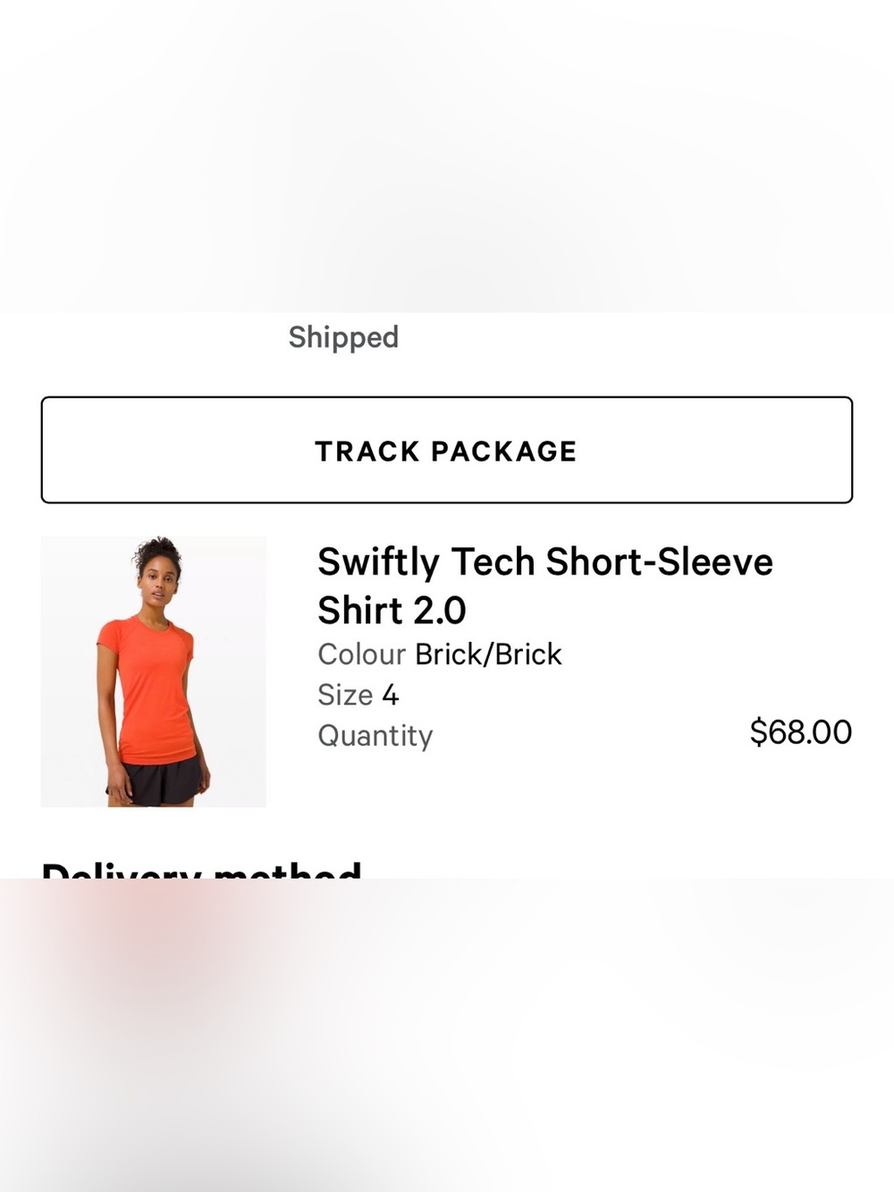 lululemon athletica Orange Short-Sleeve Crewneck Tee - Picture 3 of 3